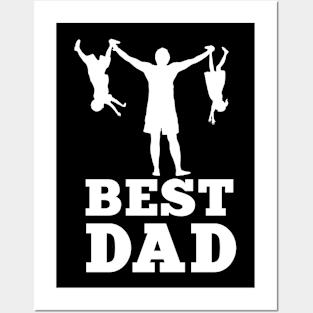 Best Dad Funny Mens T-Shirt and Fathers Day Tshirt Posters and Art